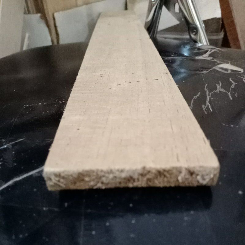 1x7 Kayu balsa sheet 10mm x 7cm x 60cm papan maket DIY craft / prakarya