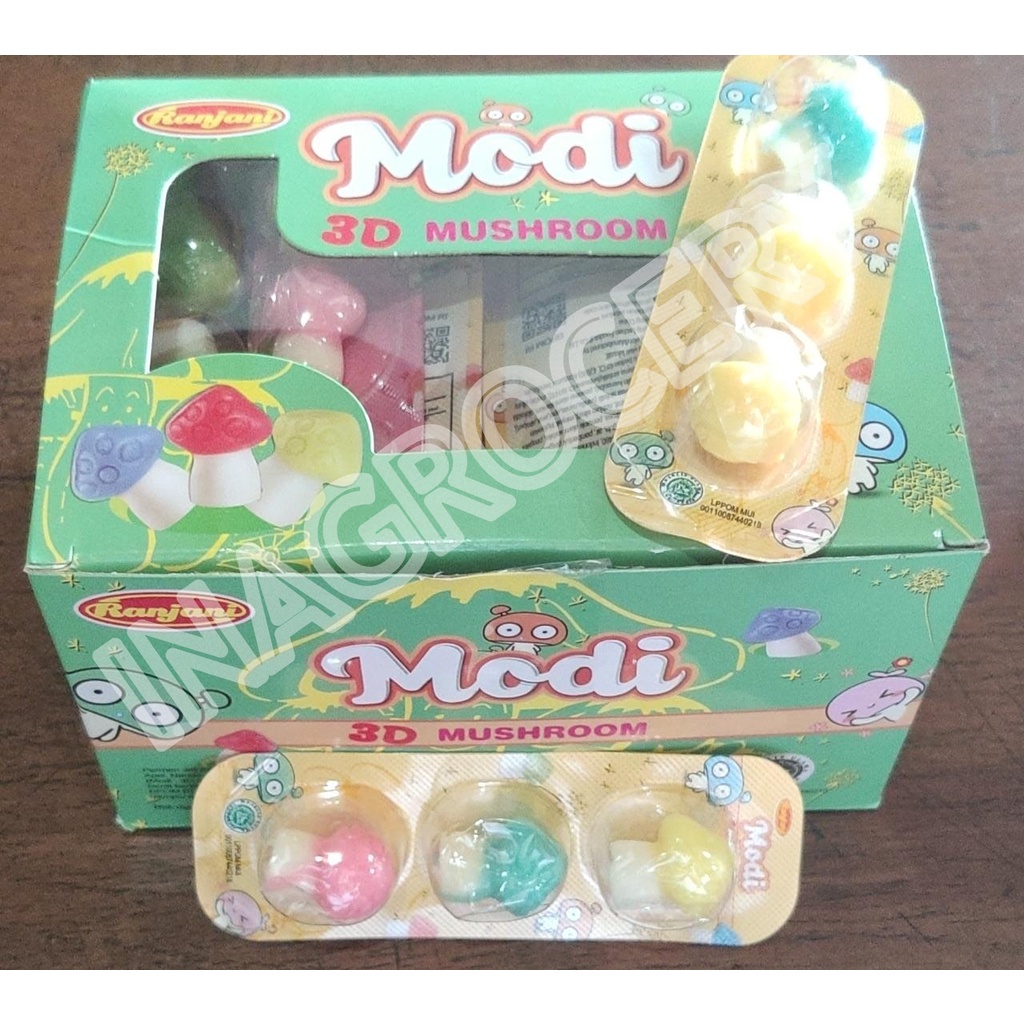 

RANJANI MODI 3D MUSHROOM CANDY JELLY ISI 24pcs