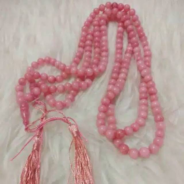 Tasbih Batu Alam Pink