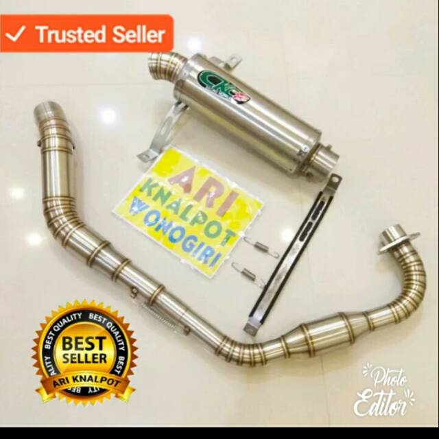 Knalpot ckc tiger megapro gl pro leher boom