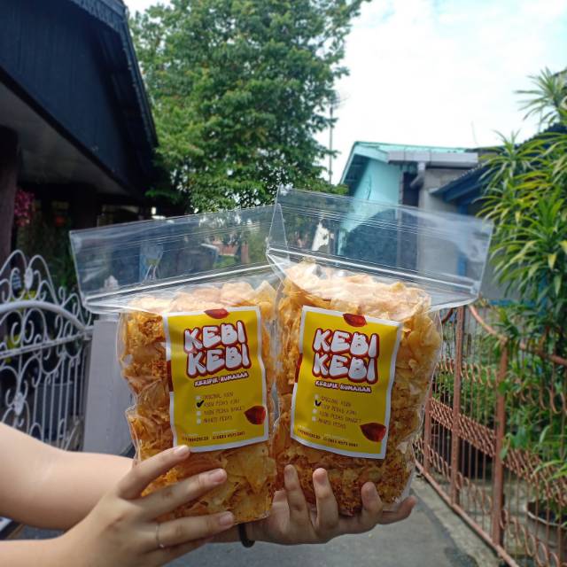 

KERIPIK SINGKONG/UBI PONTIANAK KEBI-KEBI 1 kg, rasa PEDAS ASIN, ORIGINAL ASIN, KUNYIT ASIN