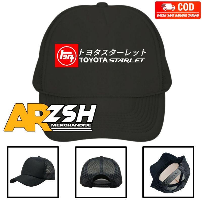 Topi Toyota Starlet Japan - Topi Jaring Toyota Trucker