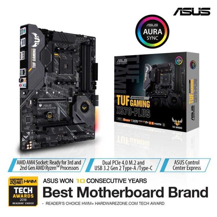 MOTHERBOARD ASUS TUF GAMING X570-PLUS murah