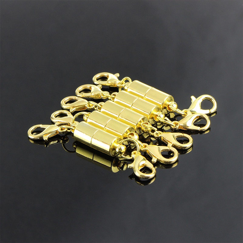 5 pcs/6 pcs Kalung Gelang Konektor Gesper Gesper Magnetik Merek Baru DIY Aksesoris Extender