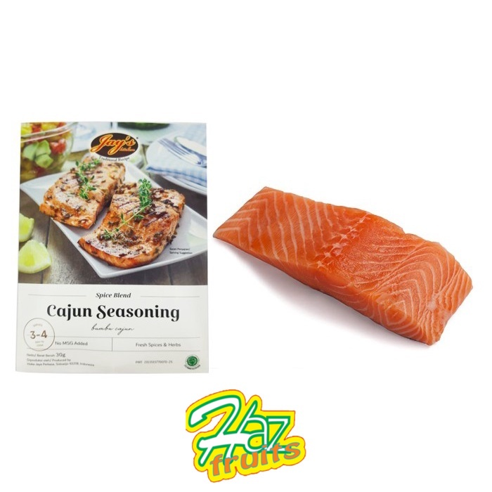 

Ikan Salmon Fillet 200Gr Bumbu Jays Cajun Seasoning