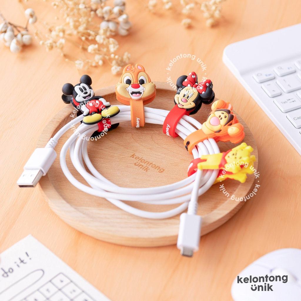 DISNEY - Penjepit Kabel/ Klip Kabel/ Pengikat Kabel/ Penggulung Kabel/ Cord Holder