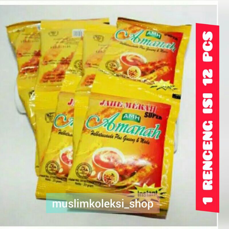 

JAHE MERAH MINUMAN HERBAL AMH 1 RENCENG