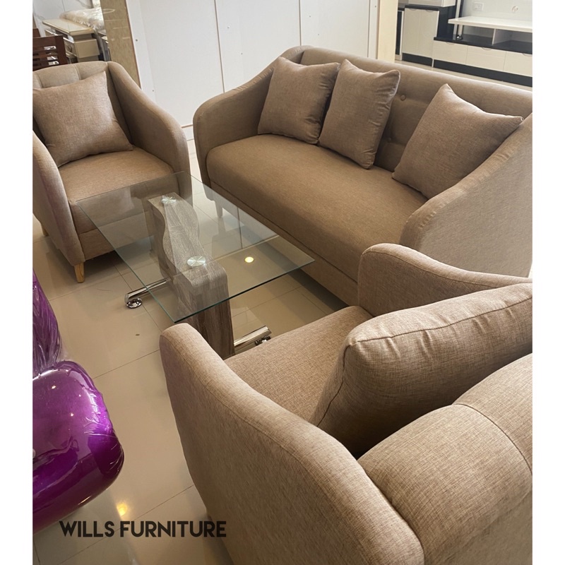 Sofa minimalis sofa modern sofa 321 coklat