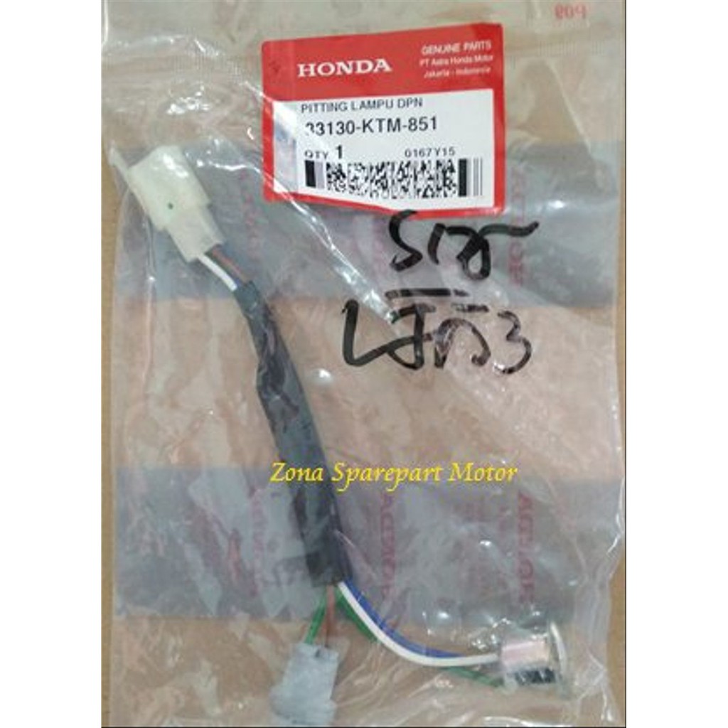Fitting Piting Soket Lampu Depan AHM KTM Supra X 125 Injection 33130 KTM 851