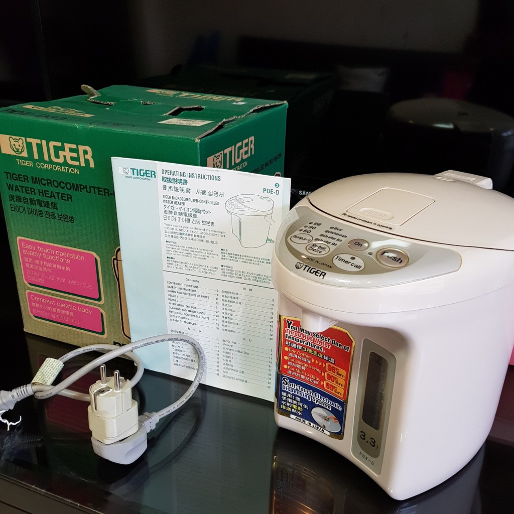 Tiger Microcomputer-controlled Water Heater Termos Listrik 3.3L