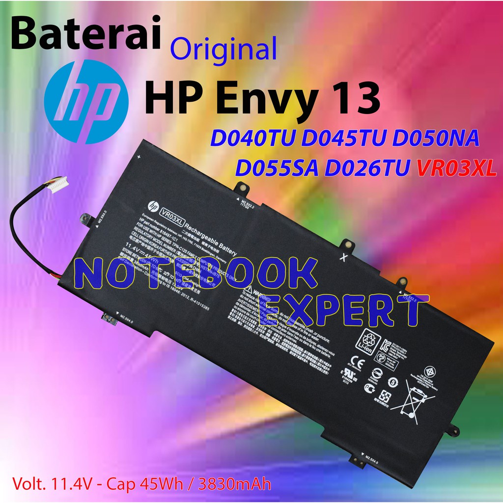 HP Original Laptop Battery Envy 13" Pavilion 13-D VR03XL