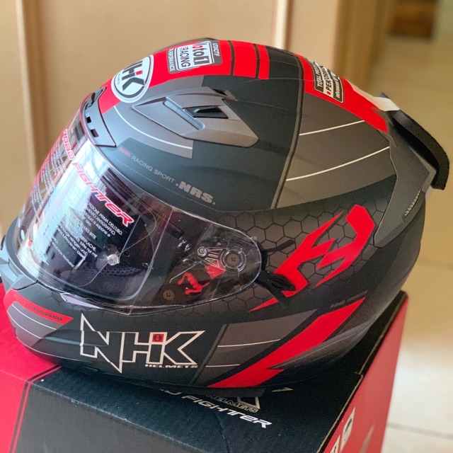 NHK RX9 NAVY BLACK RED DOFF 2visor