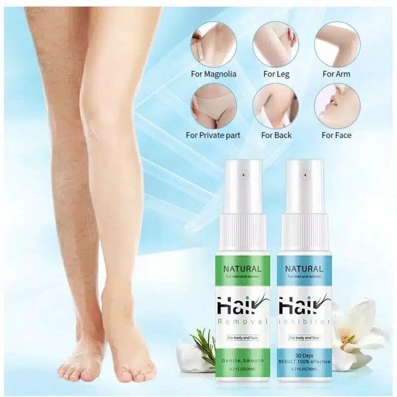 PANSLY Hair Removal 30ml penghilang bulu &amp; Hair Grow Inhibitor 20ml