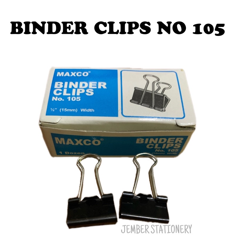 

(12pcs) Binder Clip 105