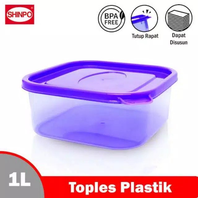 ( BISA COD ) PROMO Shinpo SIP-304 BOCCADILLO Series / Toples Plastik Polos / Tempat Cemilan / Food Storage / Wadah Makanan