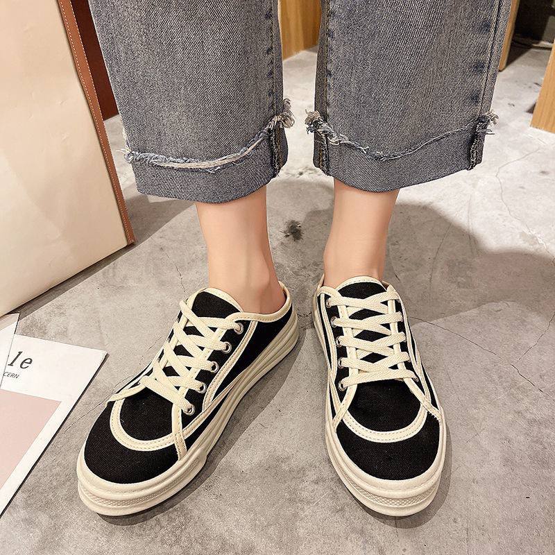 1795 Women Shoes Sepatu Sandal Murah Import Sneakers Kanvas Wanita Kekinian