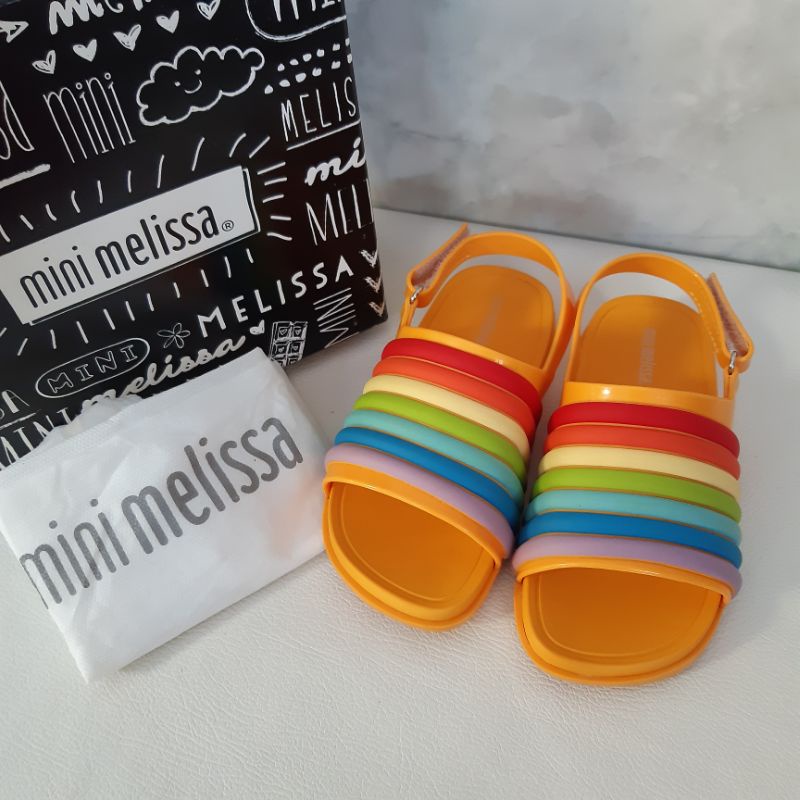 Ori Store Mini Melissa Beach Slide Sandal Rainbow