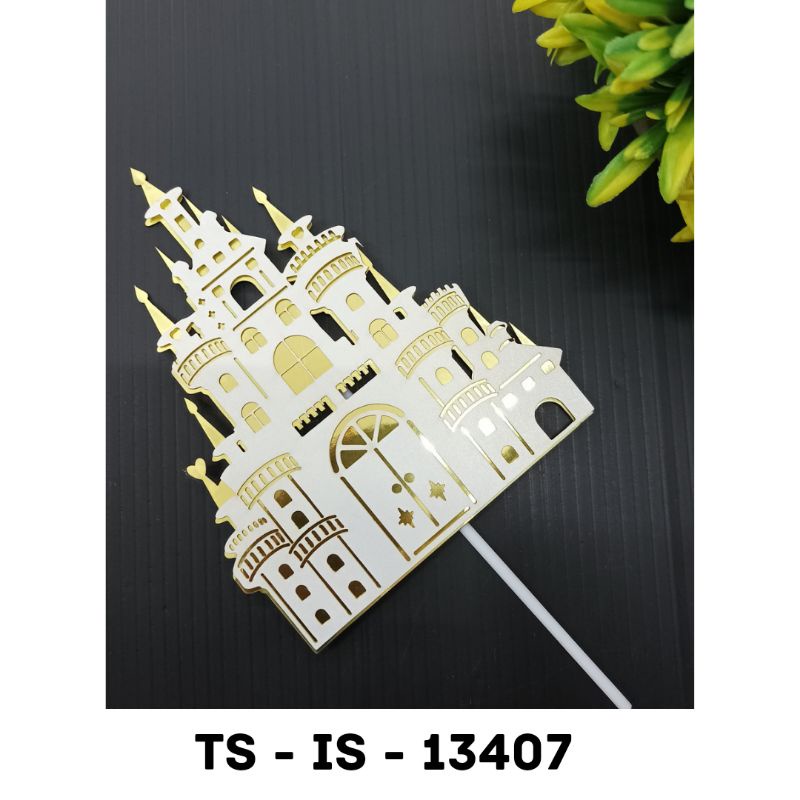 Cake Topper Kertas Hiasan Kue Istana Castle Princess / Cake Topper