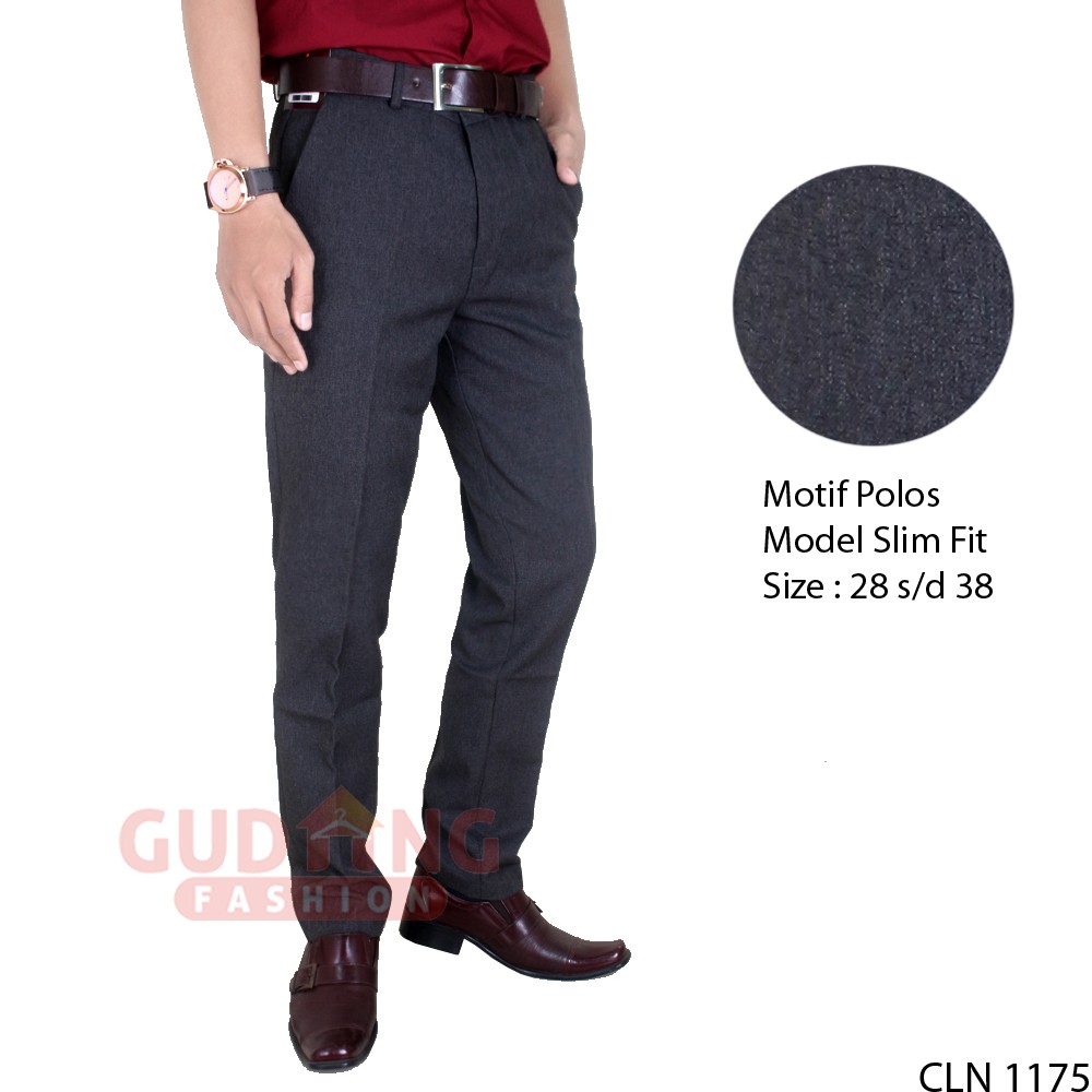 Celana Bahan Slimfit Formal Kerja Slimfit 27/38 - CLN 1175