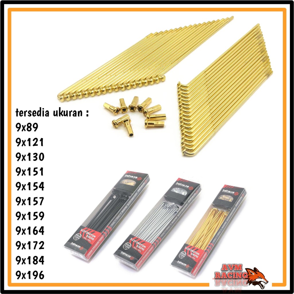 jari jari scarlet ruji trali spoke ukuran 89 121 130 151 154 157 159 164 172 184 196 . not tdr tk