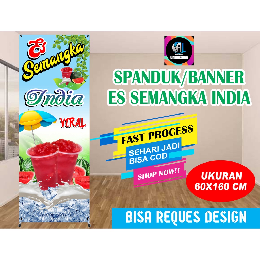 Spanduk, Banner Es Semangka India