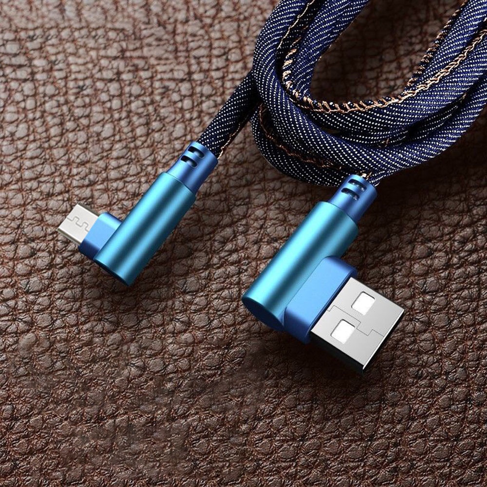 Kabel Data / Charger USB Tipe c 90 Derajat Fast Charging Untuk Android