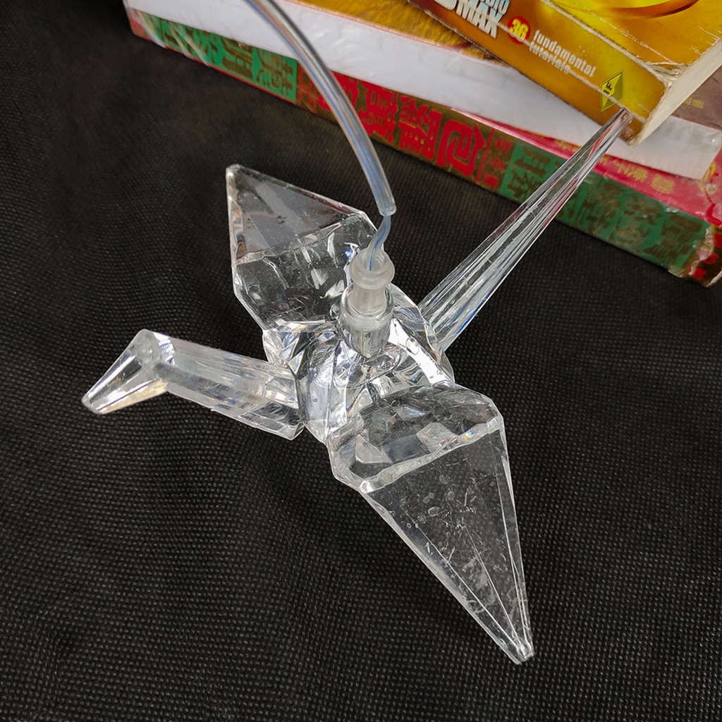 Lampu Burung Akrilik Burung Plastik Dekorasi Hias Gantung LED Dekorasi Wedding Plastik Acrylic