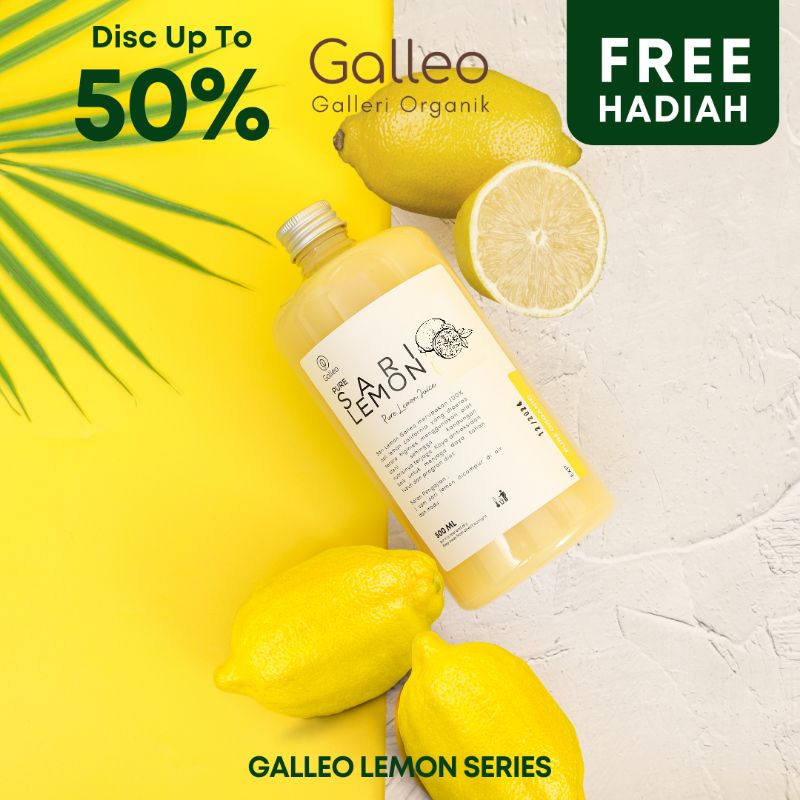 Sari Lemon Murni Asli / Pure Lemon Juice Galleri Organik 100 %