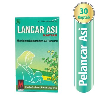 Jual Lancar Asi Dari Ekstrak Daun Katuk 200 Mg Pelancar Asi - Isi 30 ...