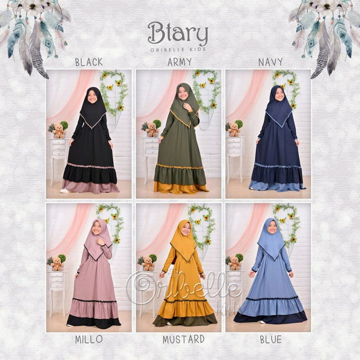 BTARY / ORIBELLE KIDS / ORIBELLE / GAMIS ANAK / BAJU MUSLIM