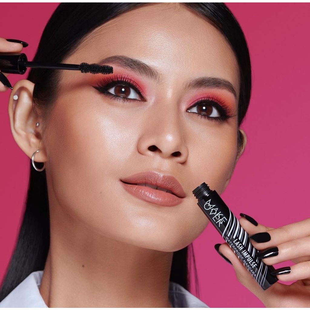 ✿ELYSABETHME✿ 𝓶𝓪𝓴𝓮𝓸𝓿𝓮𝓻 Make Over Lash Impulse Mascara waterproof memanjangkan dan meletikan