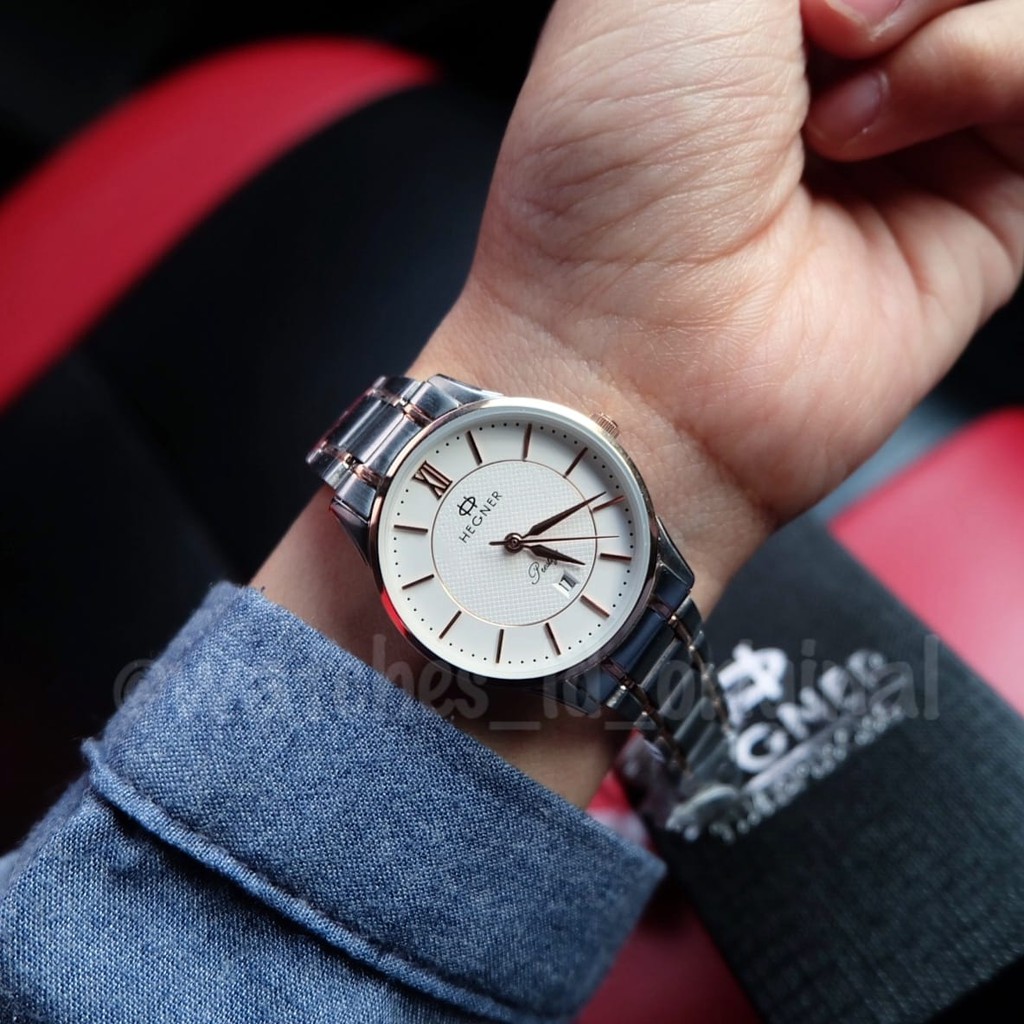 Jam Tangan Couple Hegner Original 1948BJ