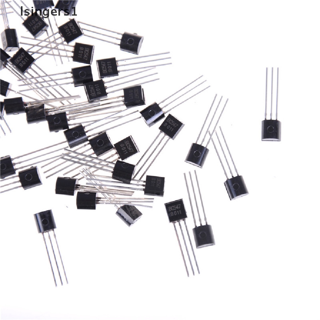 (lsingers1) 50pcs / set Transistor NPN BC547 BC547B 0.1A / 45V Warna Hitam