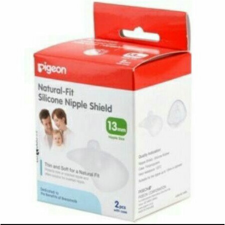 Pigeon Natural Fit Silicone Nipple Shield isi 2pcs / Pelindung Puting