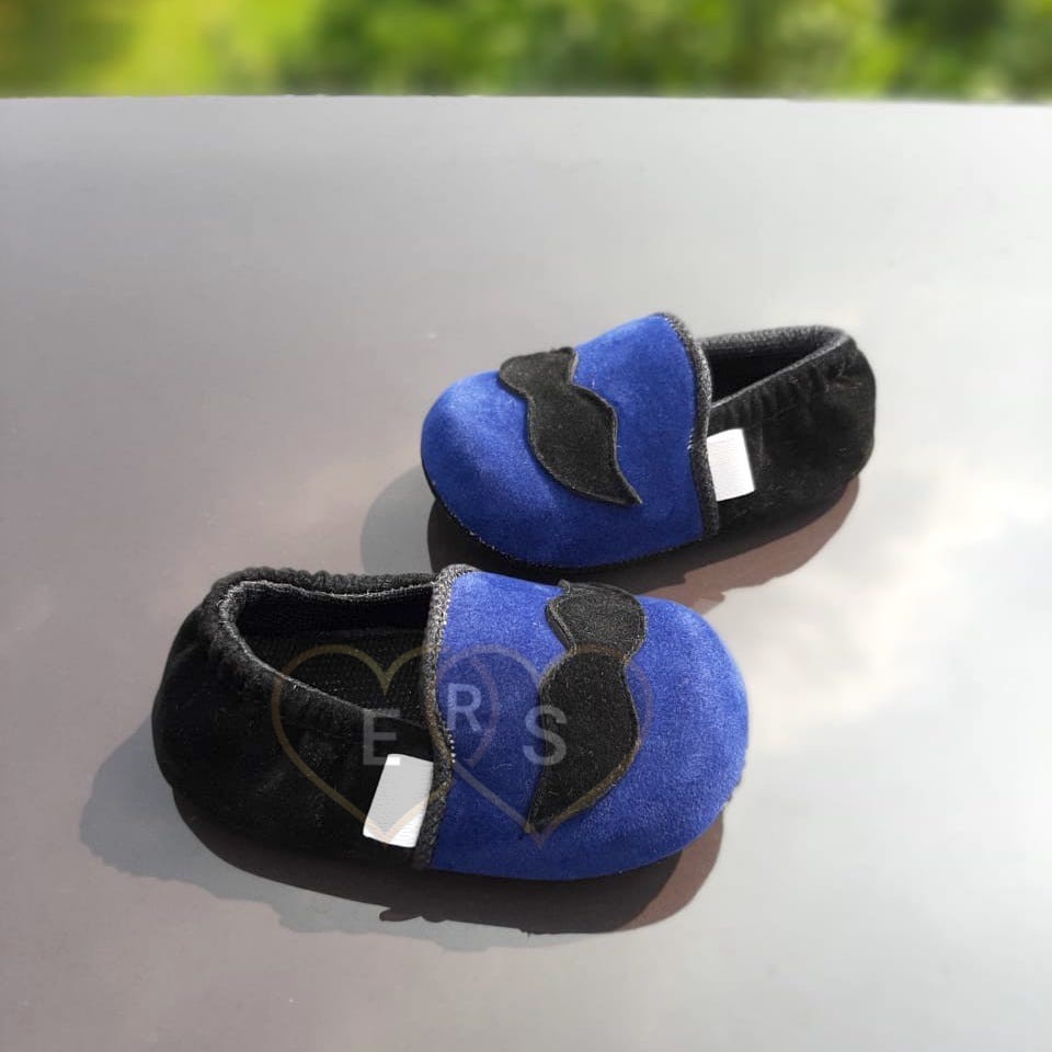 TOKOERS PRL06 Sepatu Bayi Prewalker Newborn anak 1_11 bulan - Motif kumis