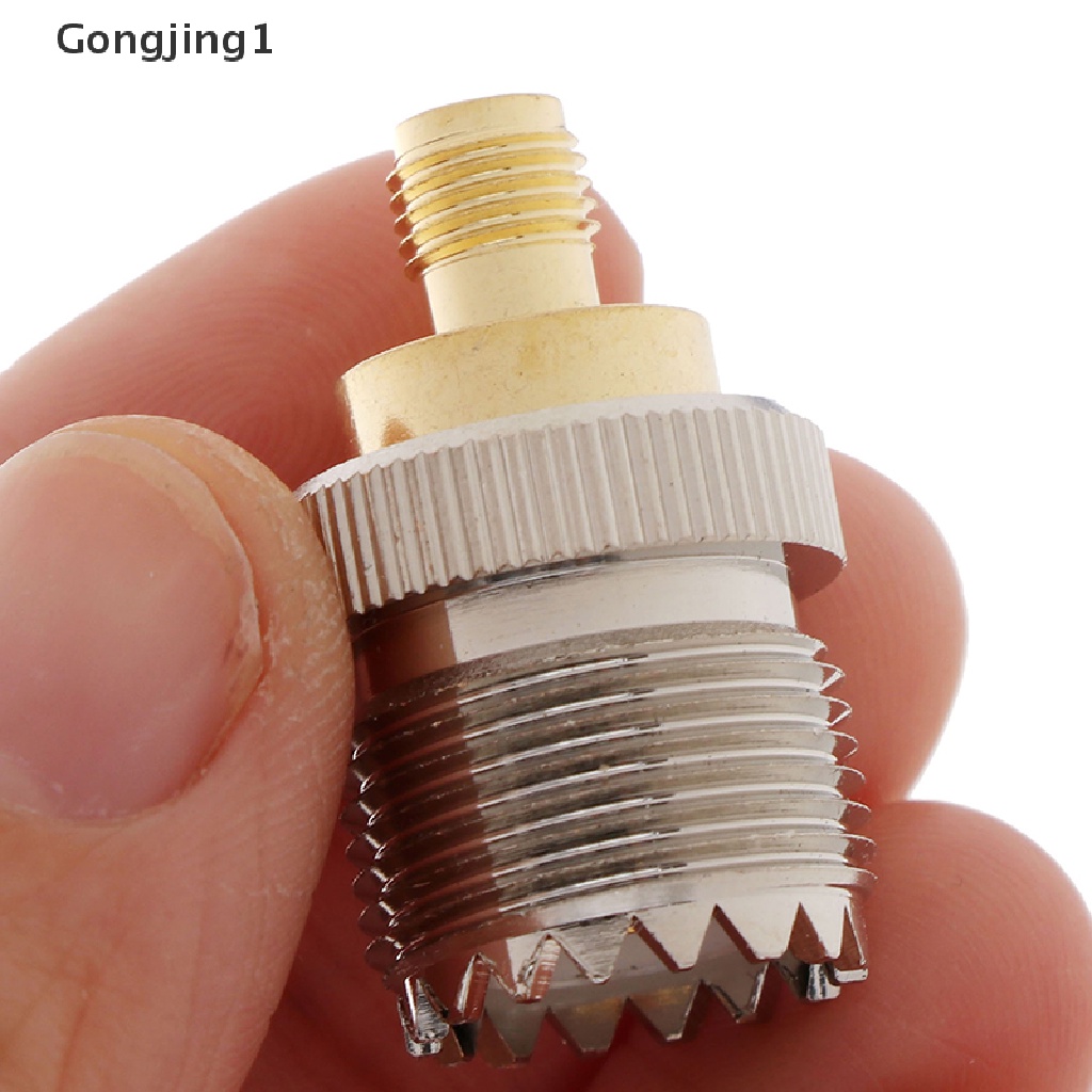 Gongjing1 1Pc Adapter Konektor RF SL16-K / SMA-K Ke SO-239 PL259 Female Tipe M