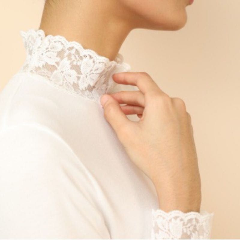 Baju Manset Wanita Bahan Kaos Kombinasi Renda Brokat Kwalitas