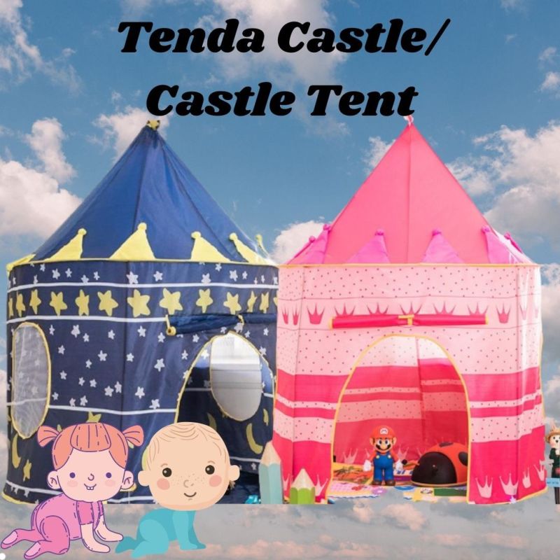 TENDA ANAK BERMAIN MODEL CASTLE / CASTLE TENT