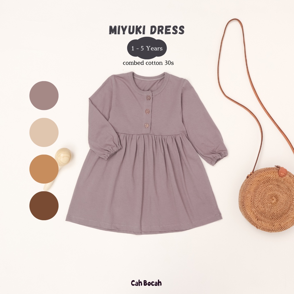 Cah Bocah Miyuki Dress Anak Lengan Panjang