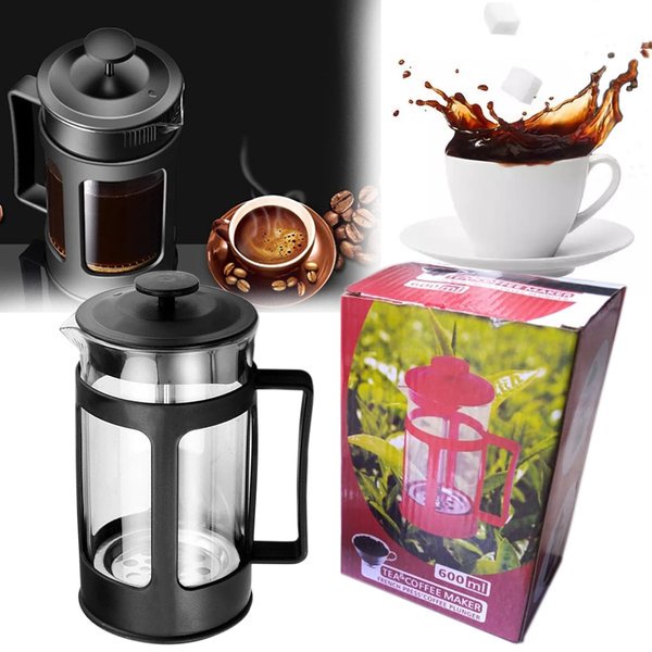 Teko Pot Kopi Press Perancis Pembuat Kopi Dengan Filter Tahan Karat