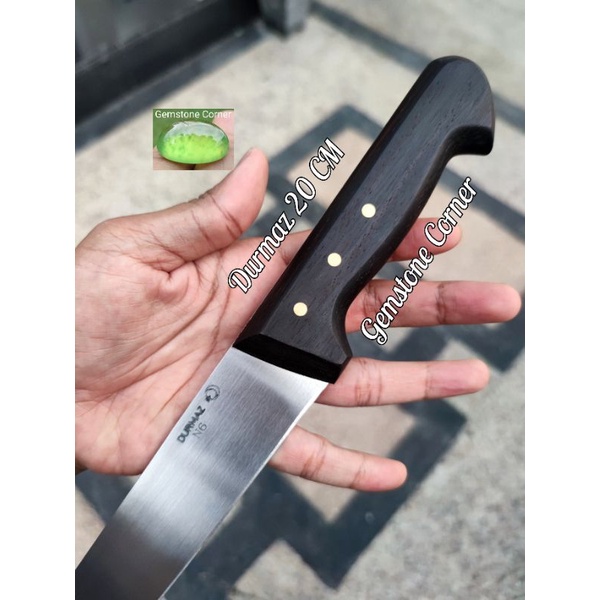 PISAU DURMAZ 20 CM GAGANG KAYU SONOKELING + SARUNG PISAU