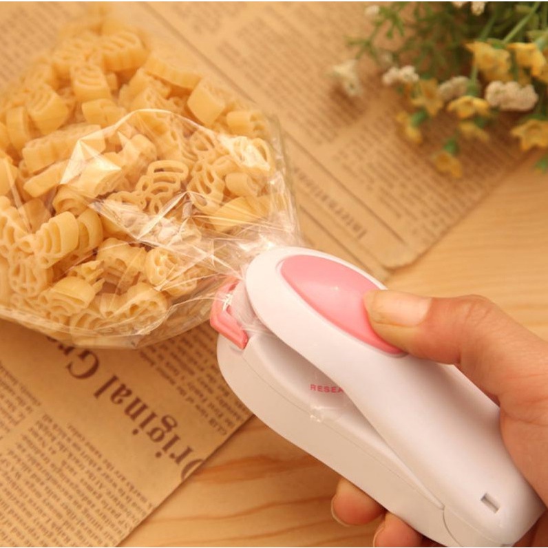 Mini Hand Sealer Elektrik / Alat Perekat Plastik / Mini Sealing Segel makanan snack