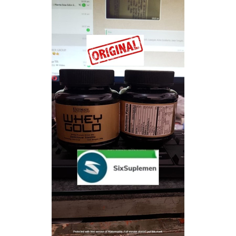 On Ultimate Whey Gold 1 Serving (Segel)