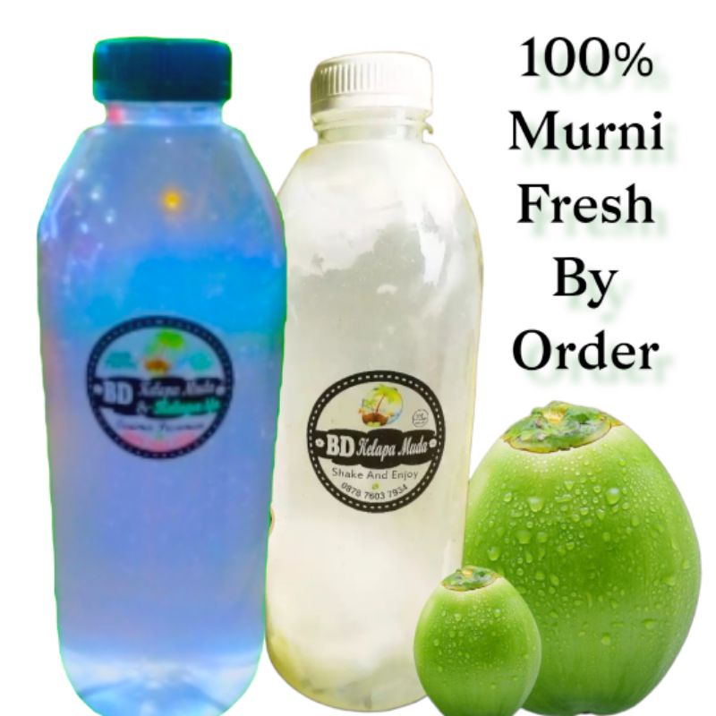 

1 Liter Botol Air Kelapa ijo super & 1 Liter Kelapa Muda Super PREMIUM QUALITY
