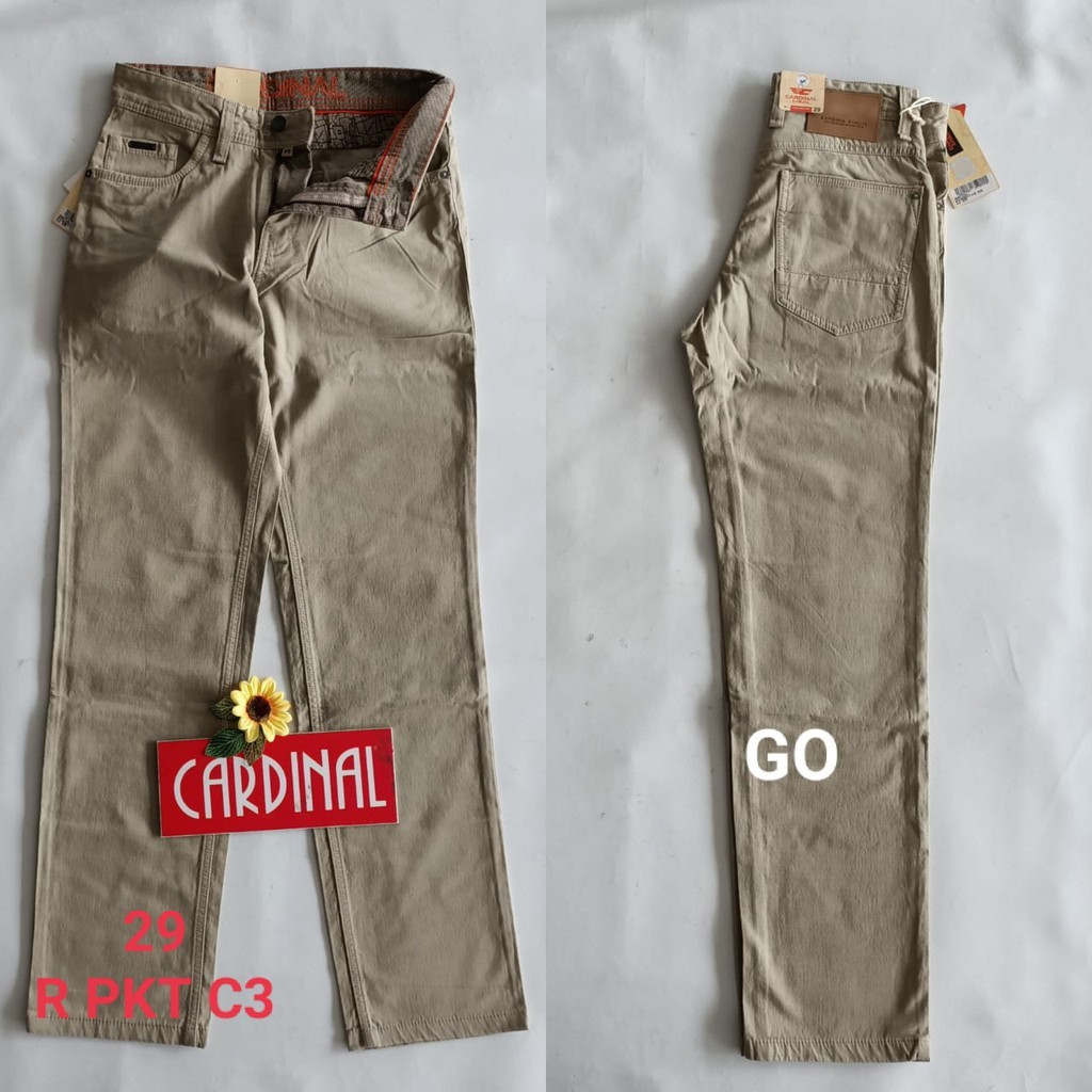 BB 29-PKT CARDINAL CASUAL CELANA POCKETS PANJANG Pria Fashion Laki Brand Kekinian Celana Chino