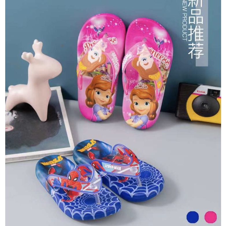 babyfit KARAKTER CARTOON sendal jepit anak cewek cowok unisex import sandal pvc karet ml-1011