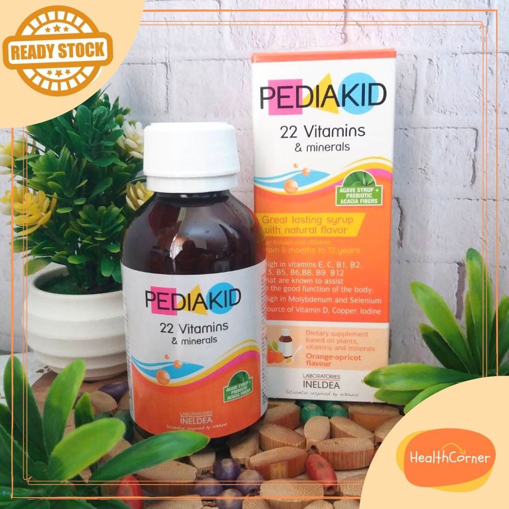 Pediakid 22 Vitamin &amp; Minerals 125ml - Kids Liquid Multivitamin