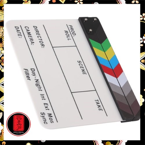 Profesional Clapper Board Colorful Acrylic