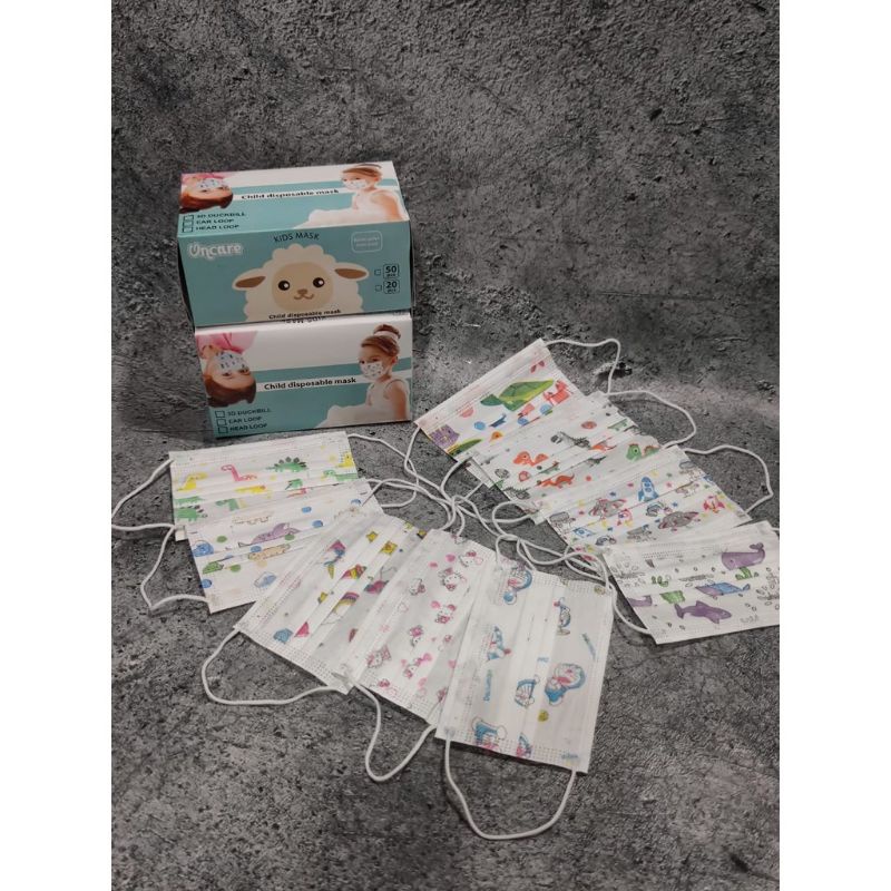 MASKER ANAK 3 PLY ISI 50PCS/ MASKER ANAK KARAKTER 3 PLY ISI 50PCS MASKER 3 PLY ANAK ISI 50