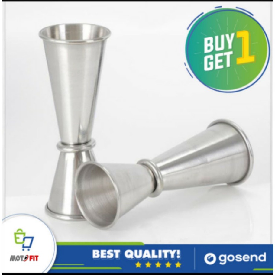 paket 2 pcs Gelas Takar Stainless PREMIUM BUY 1 GET 1